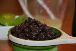 Black Bean Dip with leftover Chipotle beans