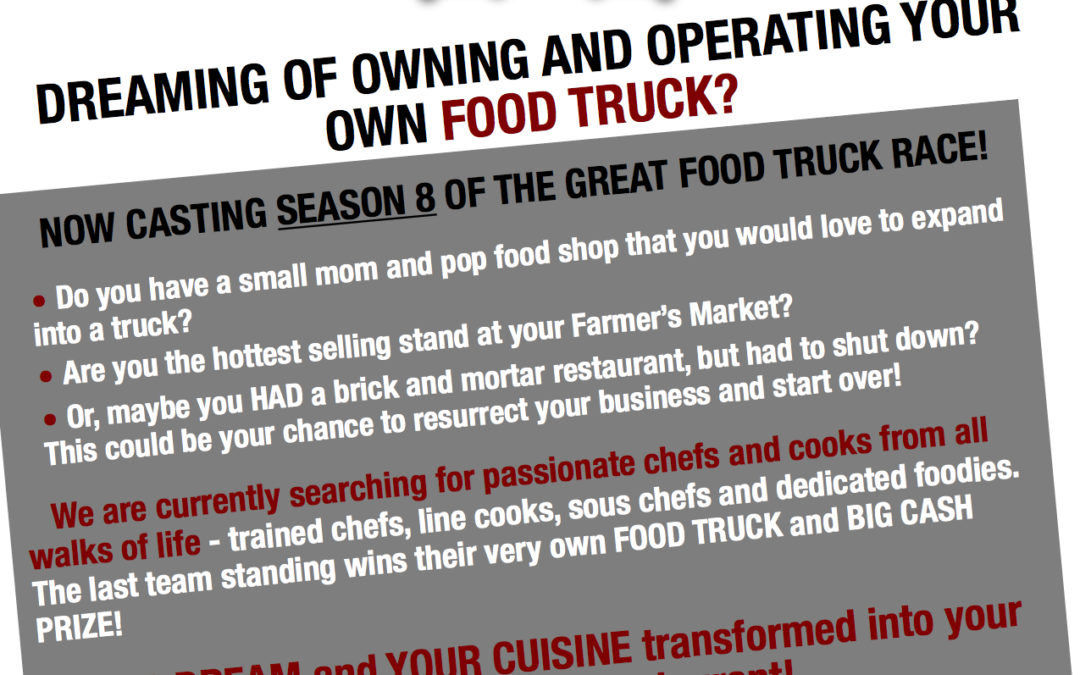 Casting Details for the Great Food Truck Race