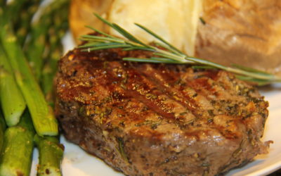 Rosemary and Garlic Crusted Filet Mignon