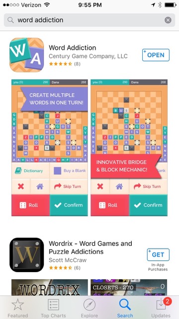 Word Addiction Game App